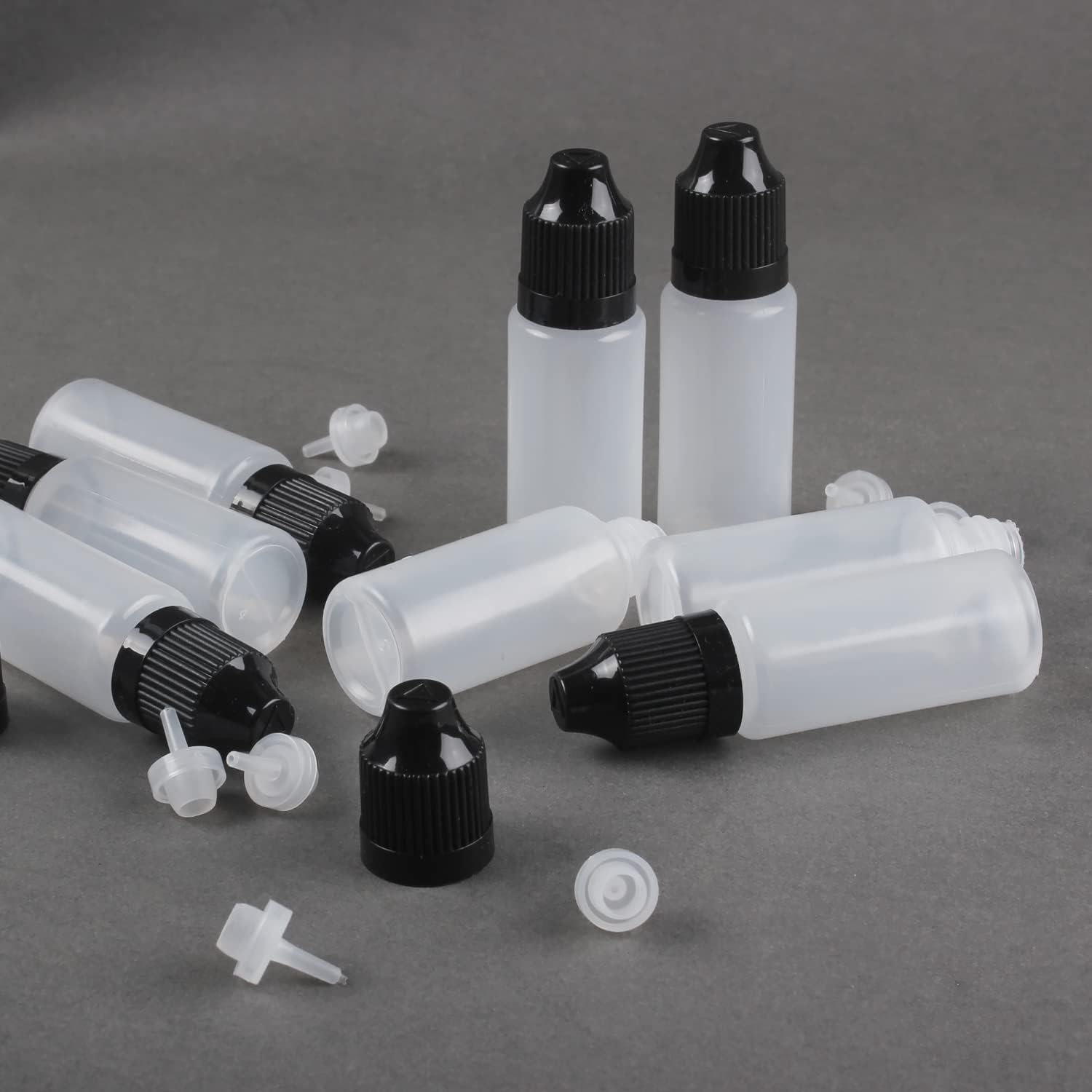 Juice Bottle Dropper - 10 sztuk butelek z zakraplaczem LDPE