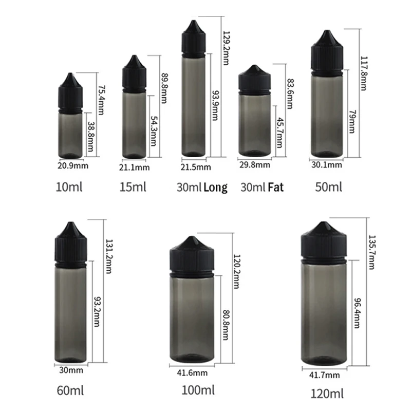 5 sztuk 10/15/30/60/100/120ml  – Juice Bottle Dropper recenzja i cena