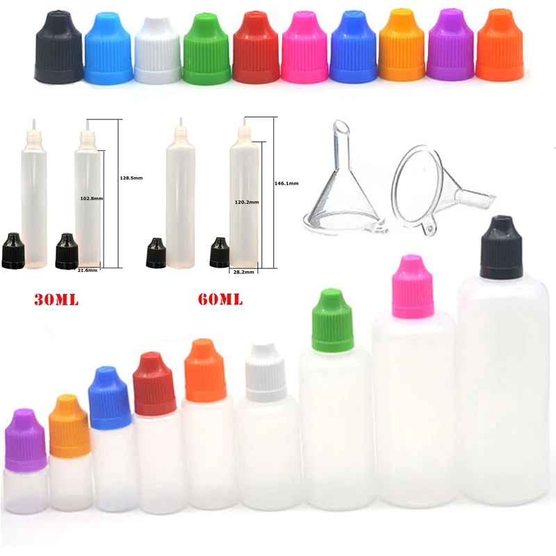100 sztuk 3/5/10/15/20/30/50/1 – Juice Bottle Dropper recenzja i cena